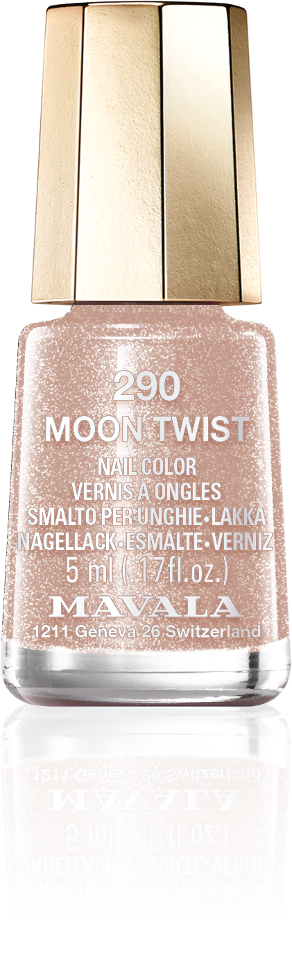 Moon Twist — A pale pink, soft glittering moon powder