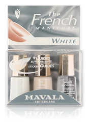 Kit French Manicure White — Avec Guides Autocollants.