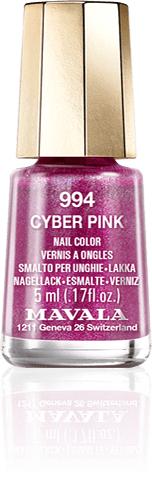 Cyber Pink — Un rosa oscuro, como un toque cálido en la frescura de los brillos