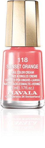 Sunset Orange — A coral orange, like the setting sun 