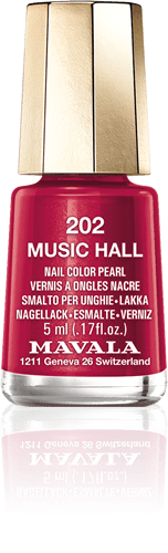 Music Hall — A vibrant burgundy