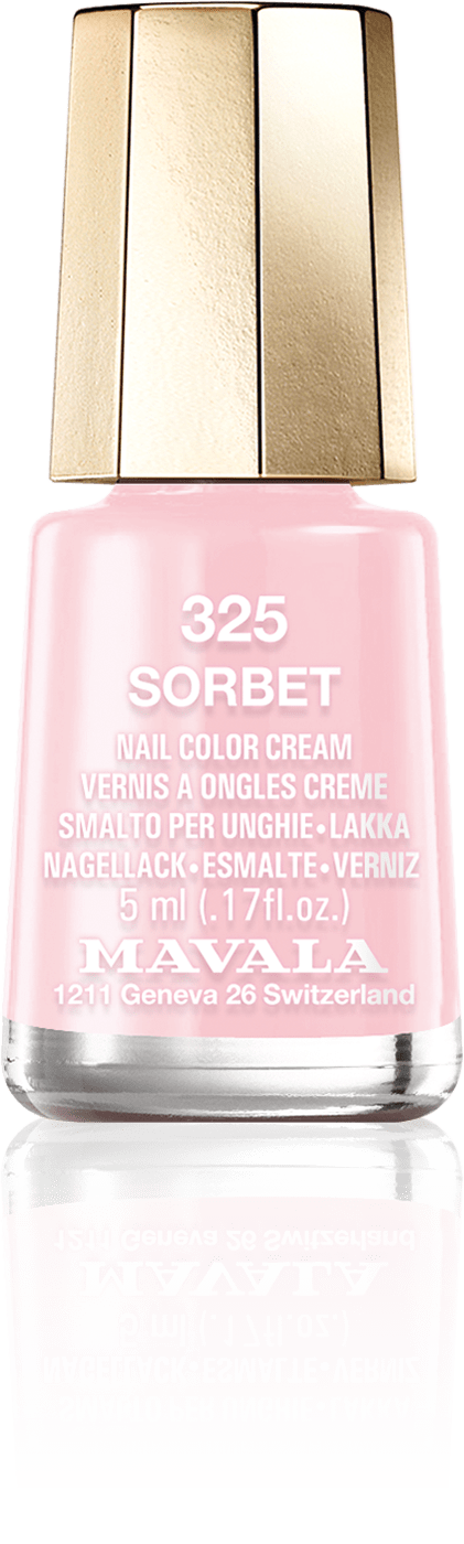 Sorbet — A very light and sweet pink, the perfect mix between ice and strawberry 