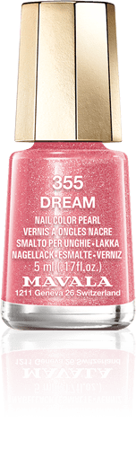 Dream — Ein glitzerndes Terracotta-Rosa, die Farbe eines fantastischen Traums weit weg in der Galaxie