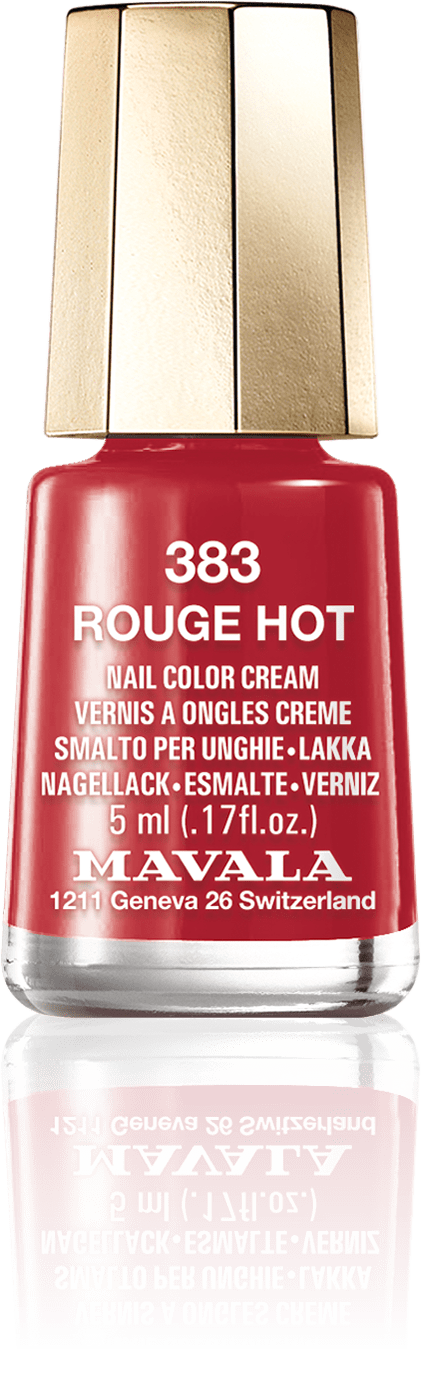 Rouge Hot — Un rojo oscuro profundo, como el interior ardiente de un volcán inactivo